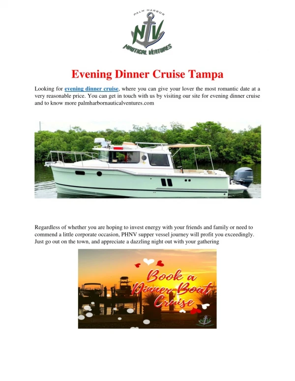Evening Dinner Cruise