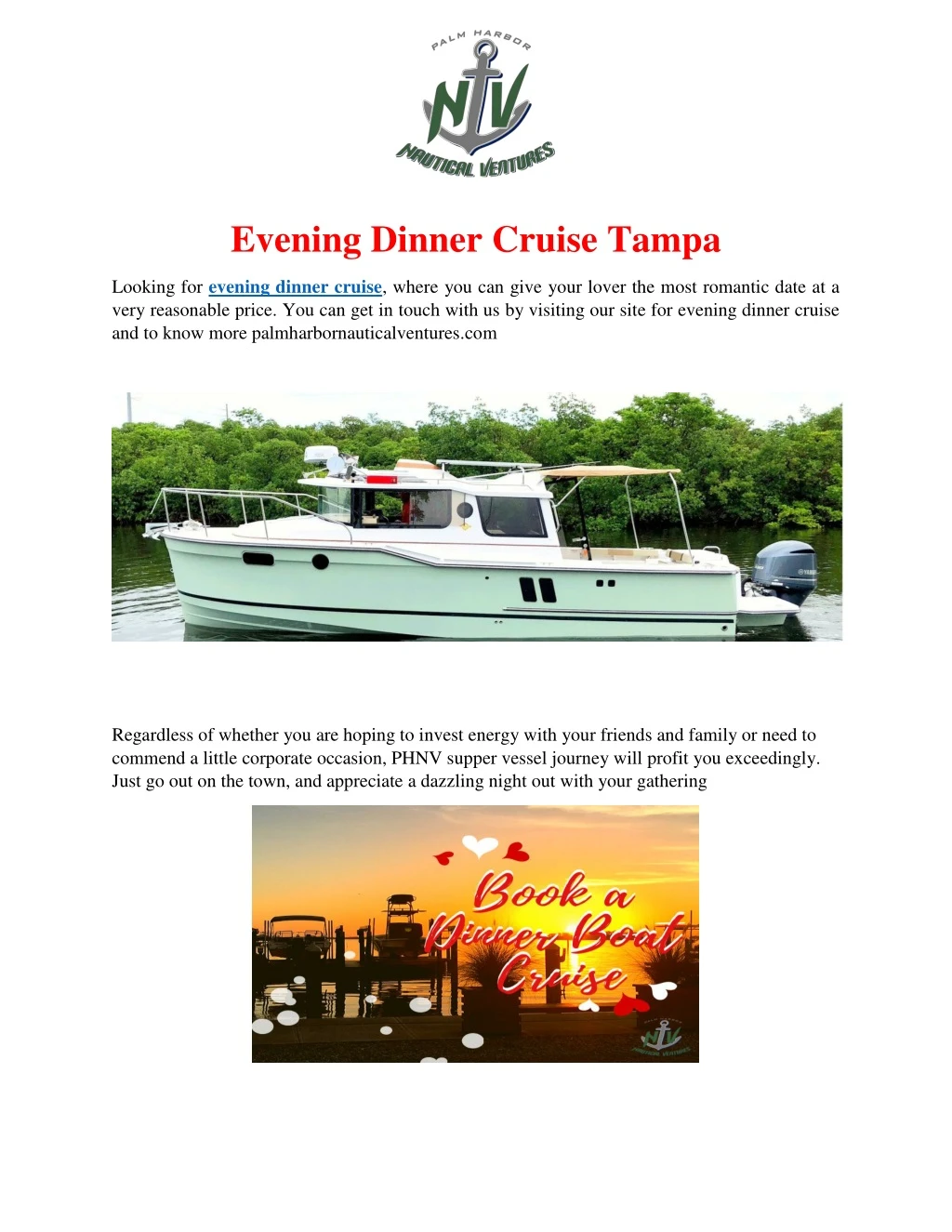 evening dinner cruise tampa