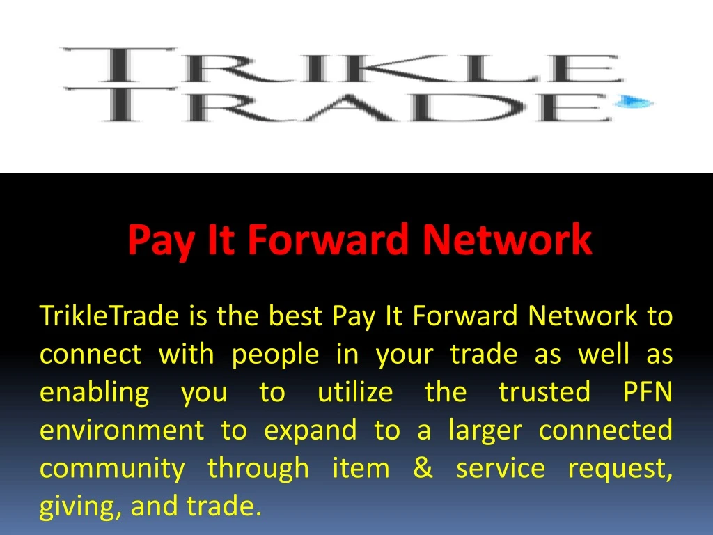 pay it forward network