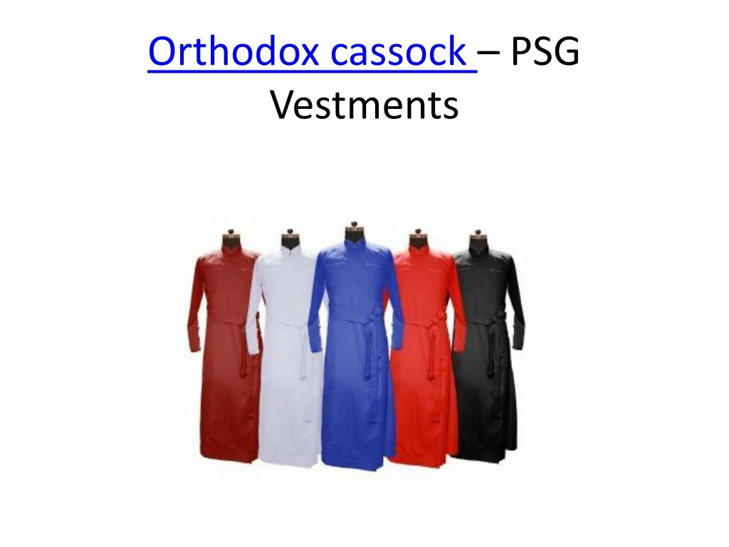 orthodox cassock psg vestments