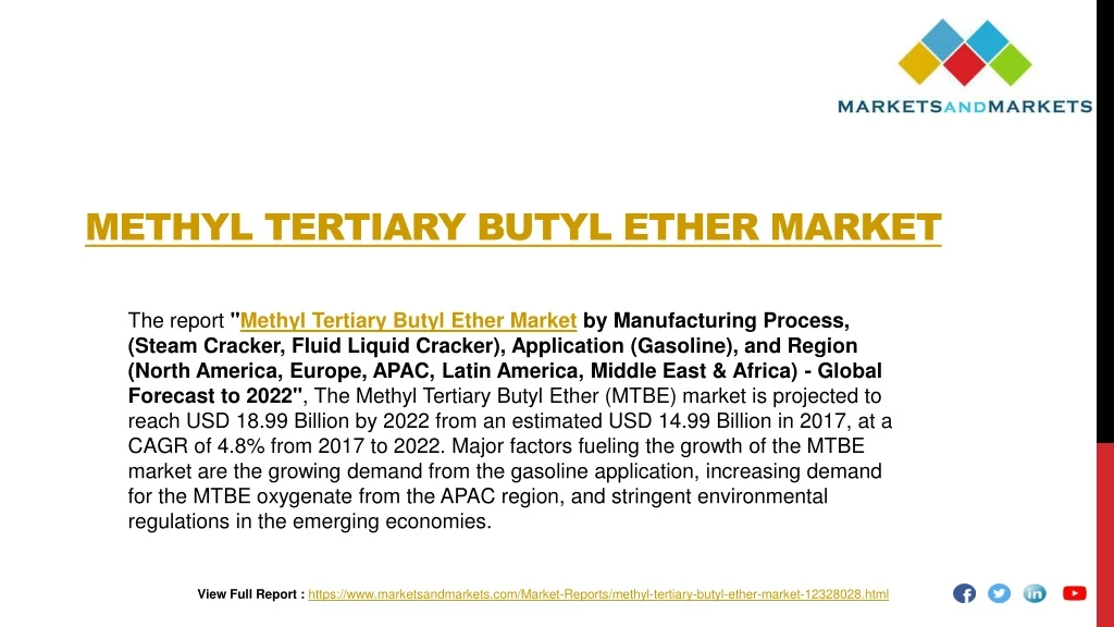 methyl tertiary butyl ether market