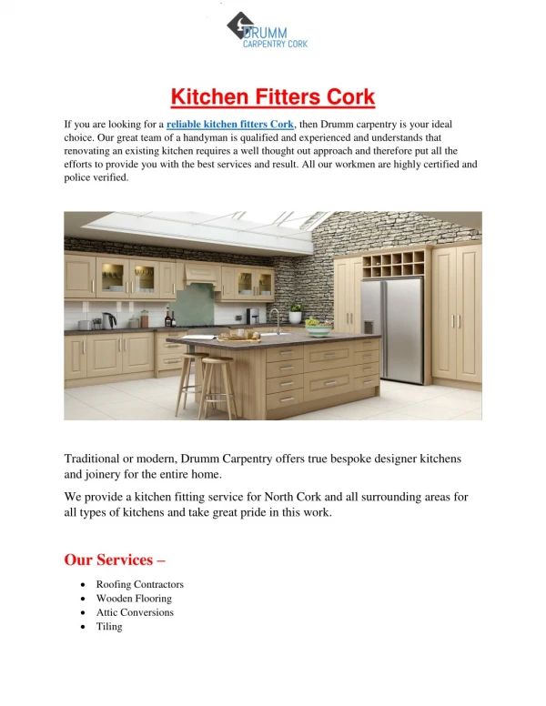 Kitchen Fitters Cork