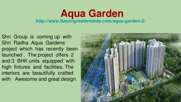 Buy 2BHK and 3BHK flats in Aqua Garden
