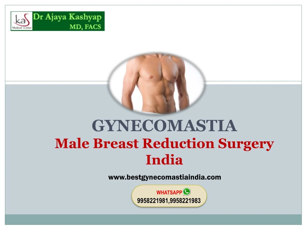 gynecomastia male breast reduction surgery india