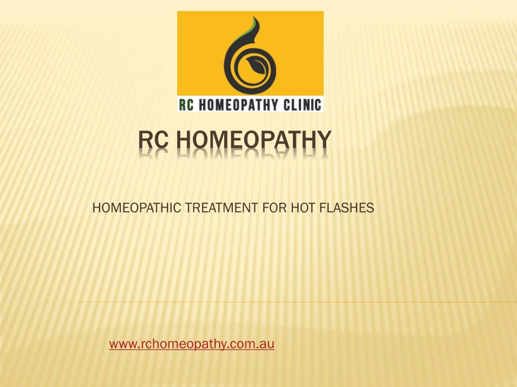homeopathic treatment for hot flashes