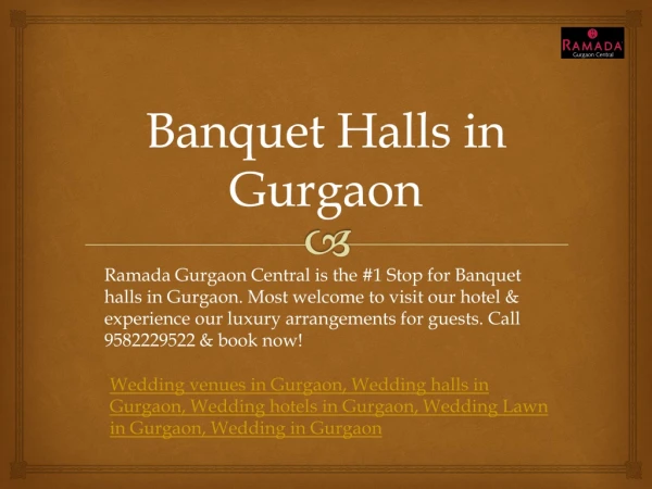 Banquet Halls in Gurgaon