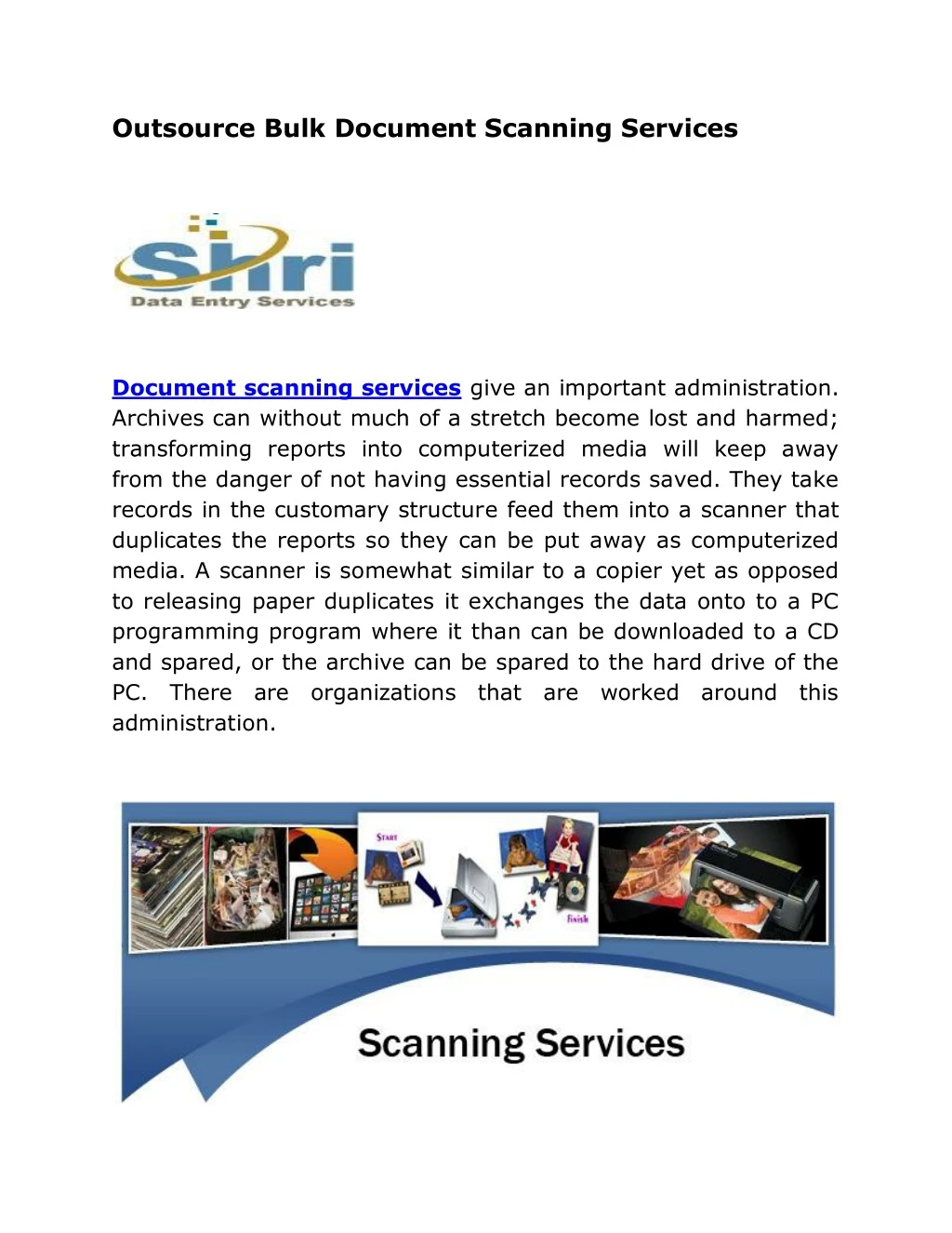 outsource bulk document scanning services