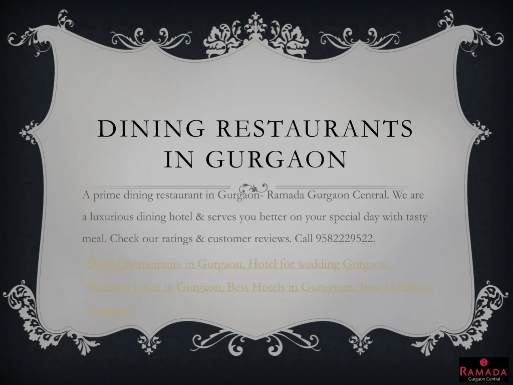 dining restaurants in gurgaon