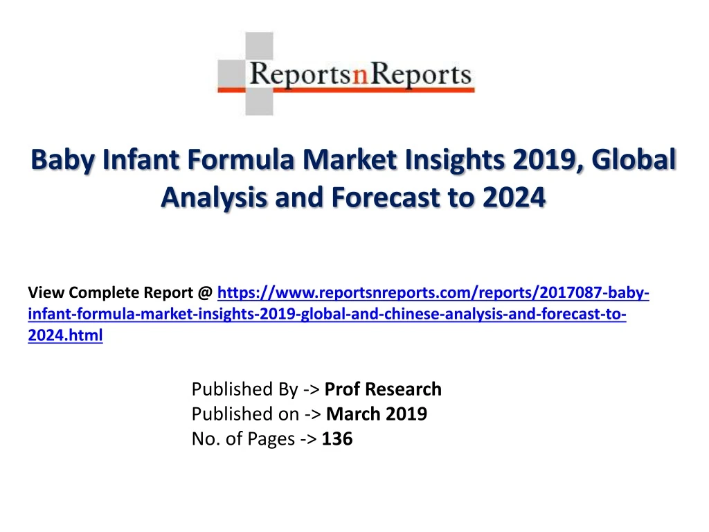 baby infant formula market insights 2019 global