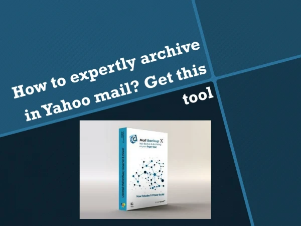 How to archive in yahoo mail