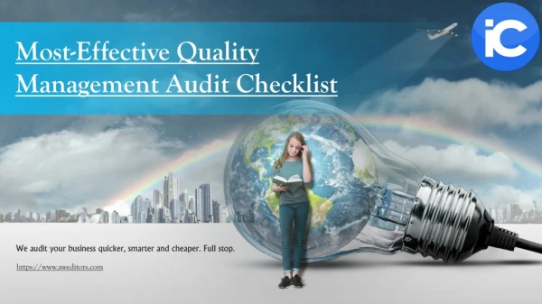 Most-Effective Quality Management Audit Checklist