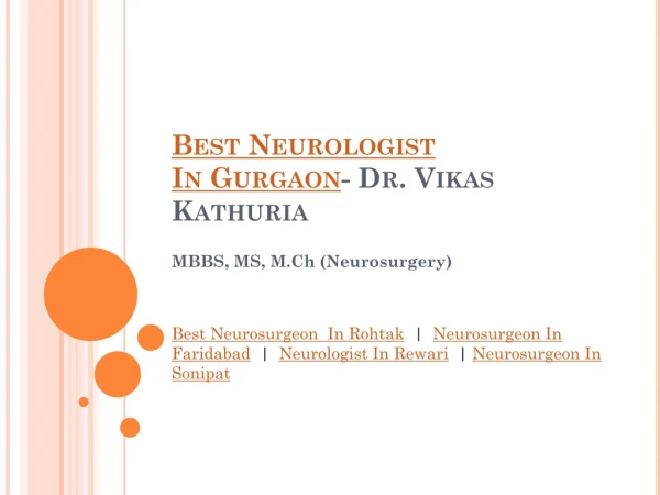 Best Neurologist In Gurgaon