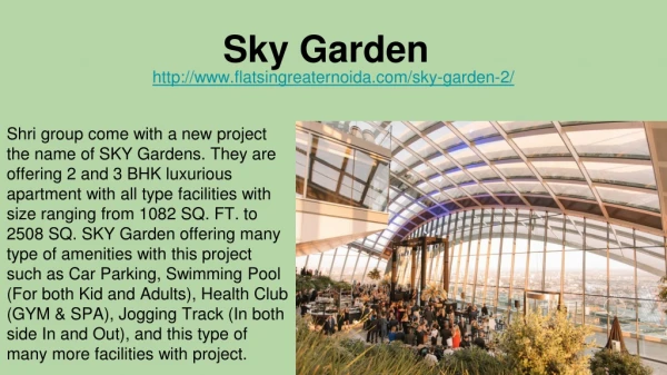 get your dream home in sky garden