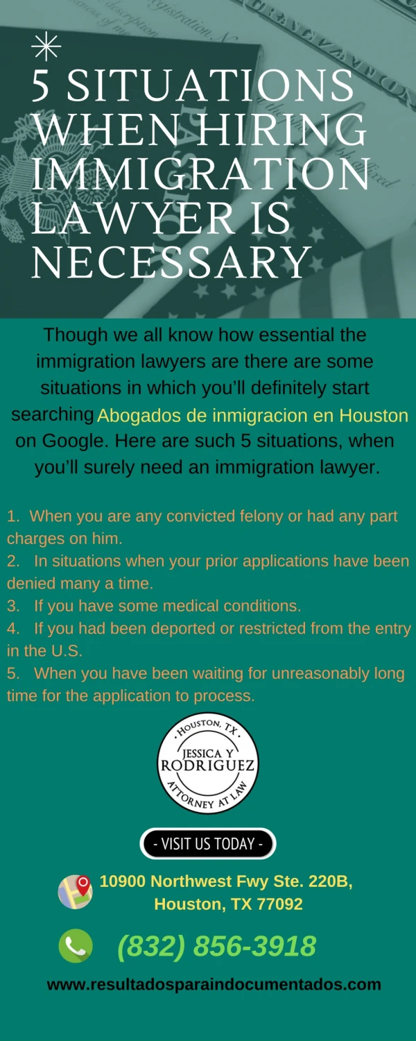 5 Situations When Hiring Immigration Lawyer Is Necessary