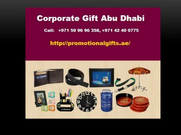 Promotional Gifts Store in Dubai