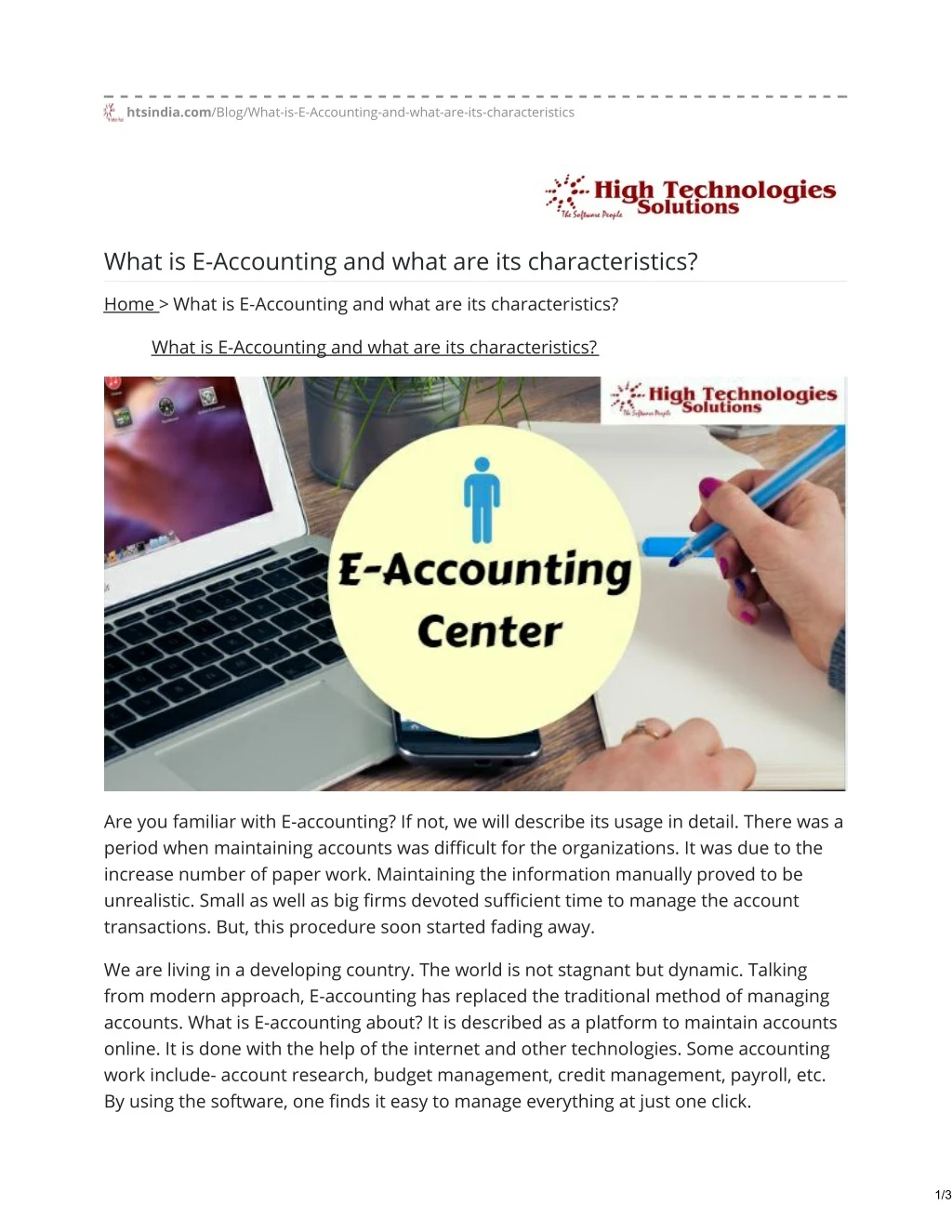 htsindia com blog what is e accounting and what