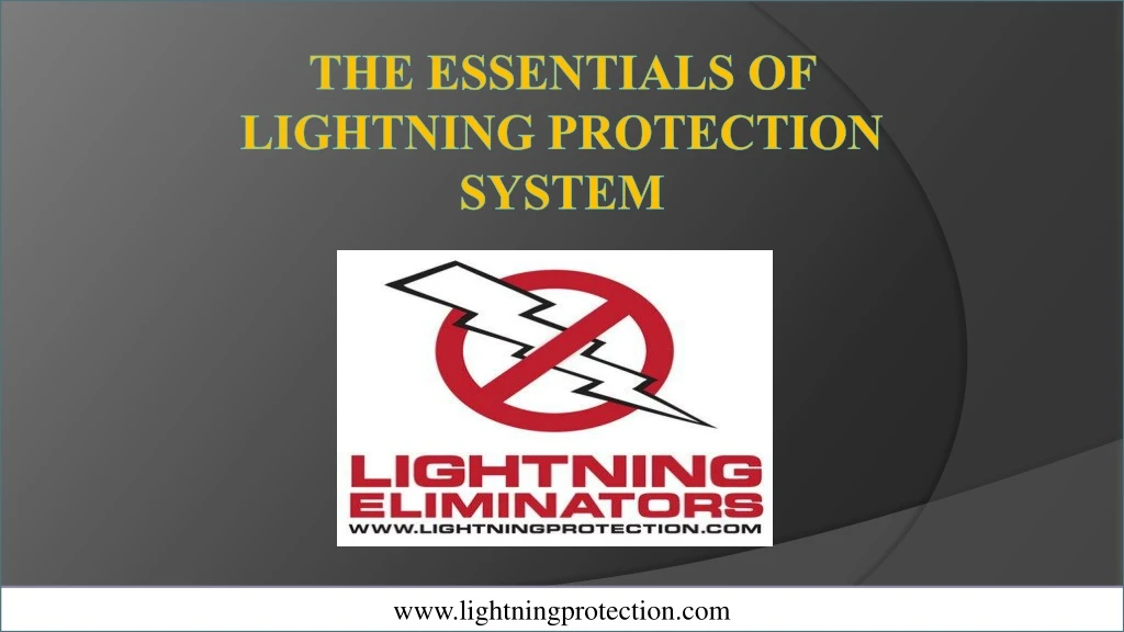 the essentials of lightning protection system