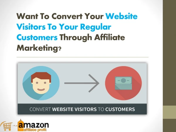 Want To Convert Your Website Visitors To Your Regular Customers Through Affiliate Marketing?