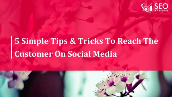 5 Simple Tips & Tricks To Reach The Customer On Social Media
