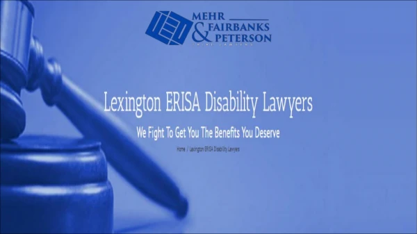 Kentucky ERISA Disability Attorney