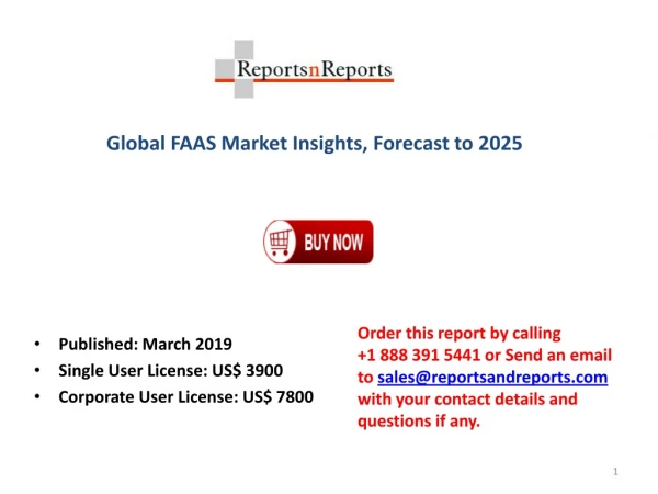 FAAS Market Industry Analysis on Top Key Players, Revenue Growth and Business Development Forecast 2025