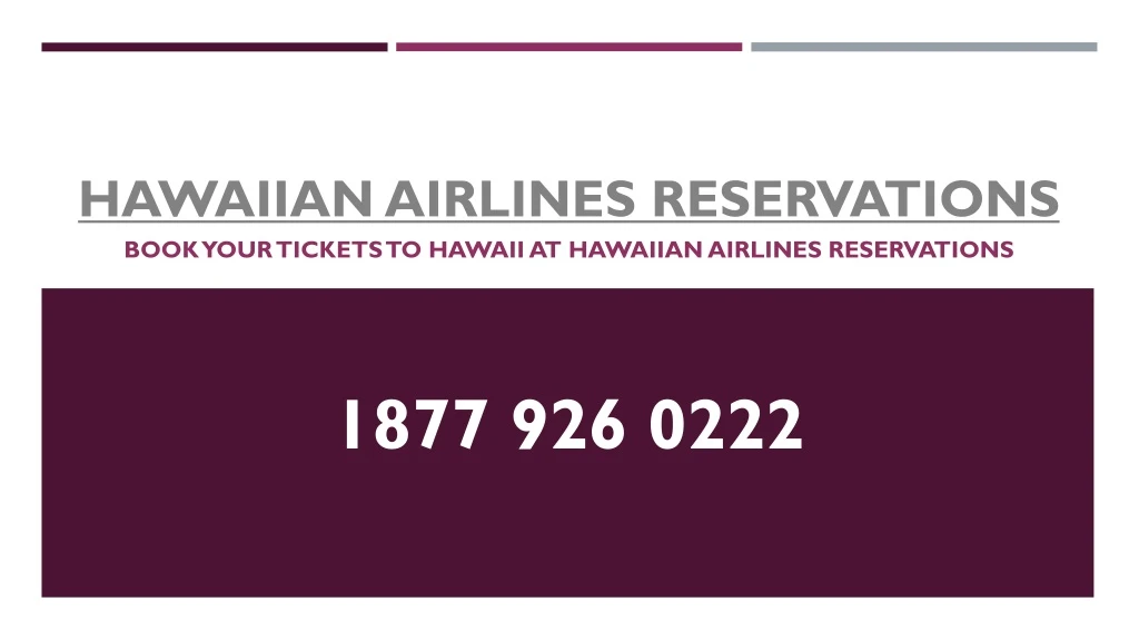 hawaiian airlines reservations book your tickets