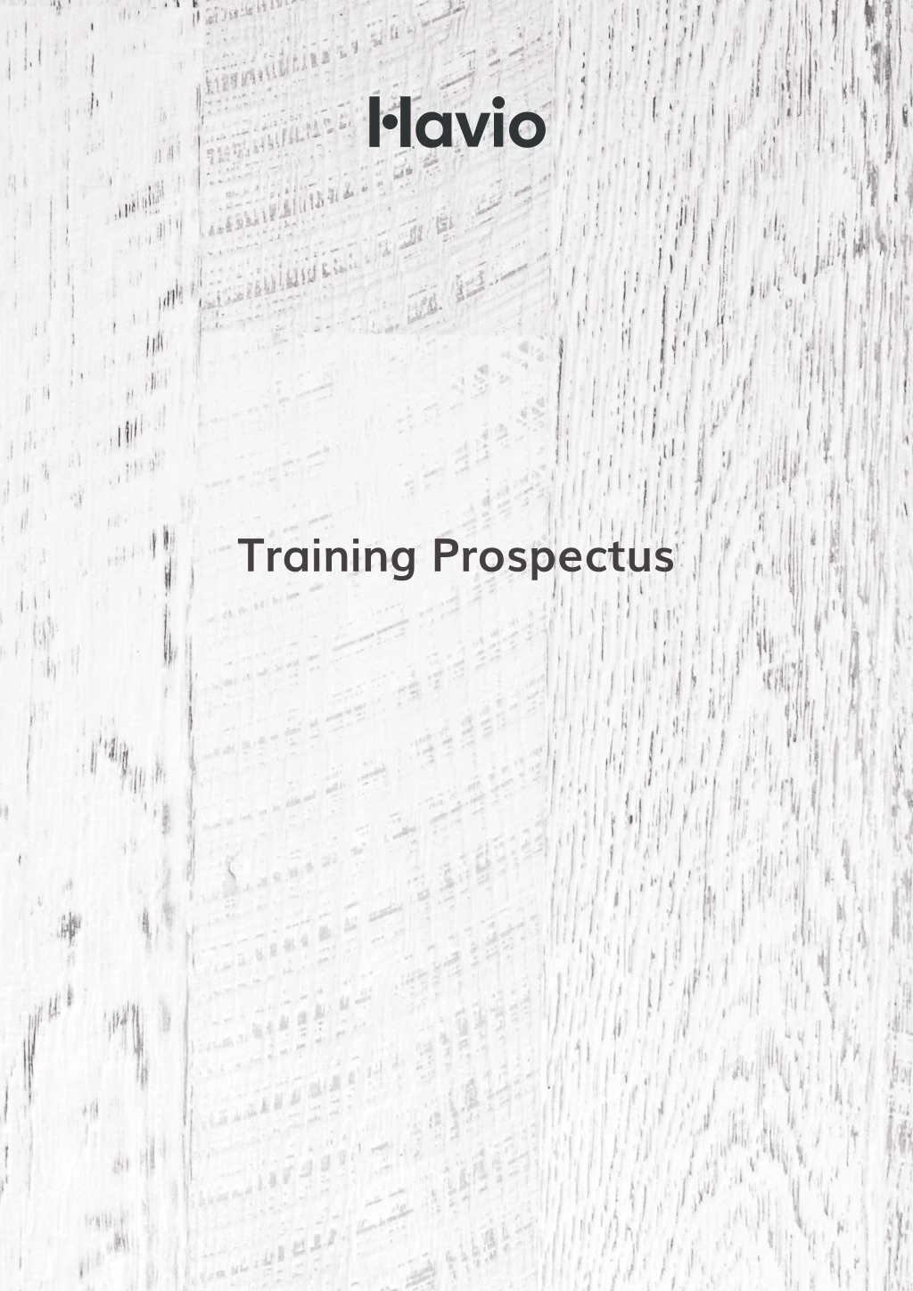 training prospectus