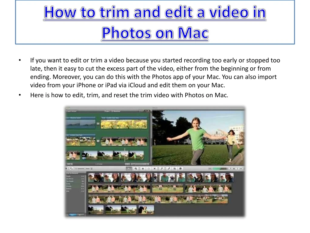 how to trim and edit a video in photos on mac