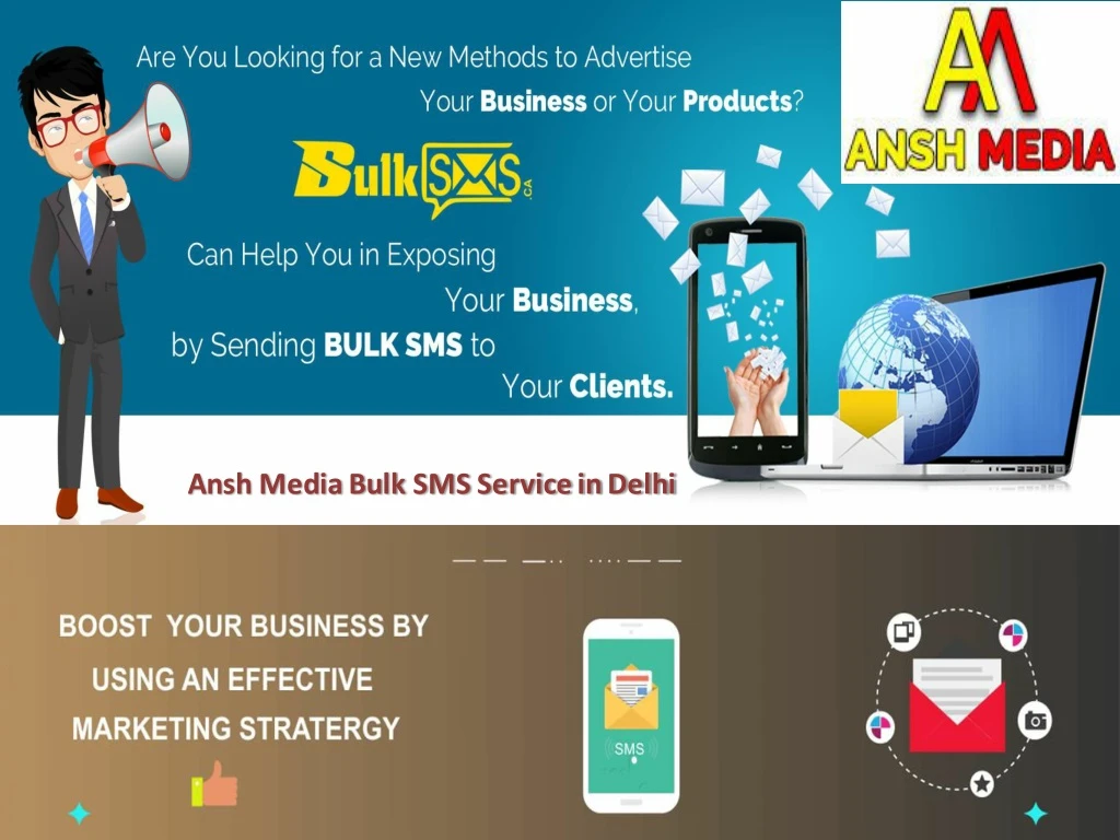 ansh media bulk sms service in delhi