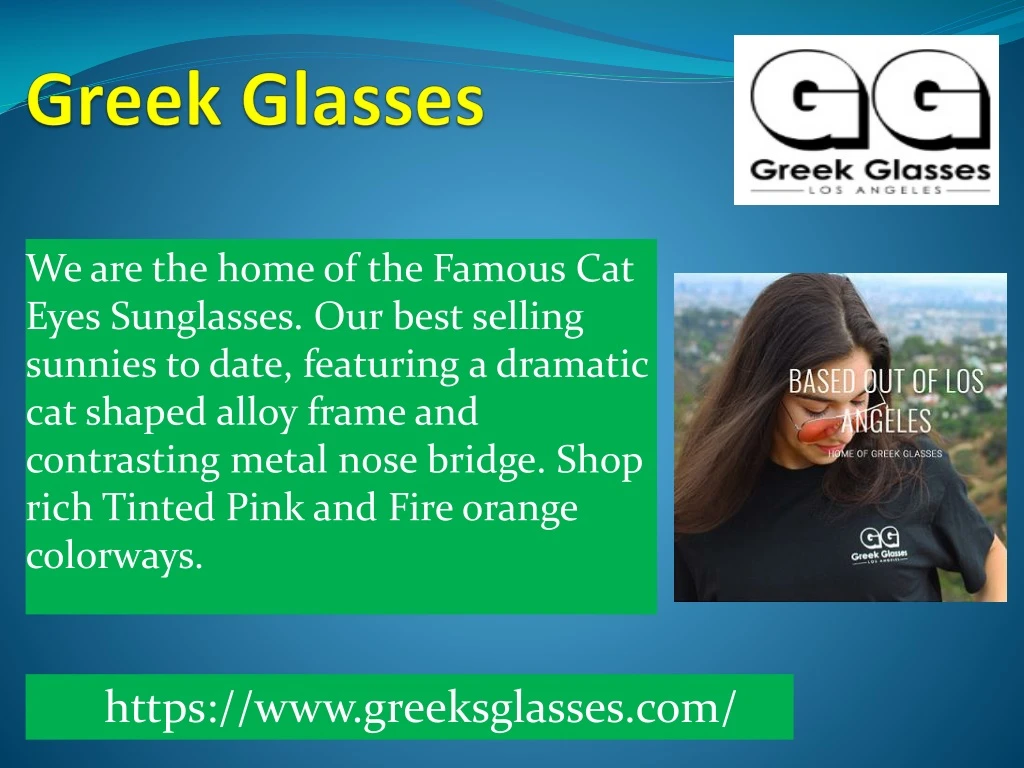 greek glasses