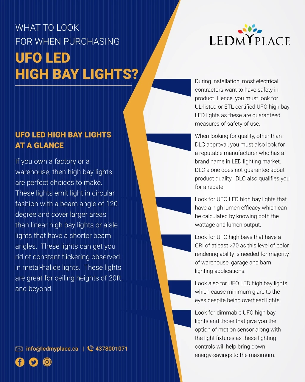 what to look for when purchasing ufo led high