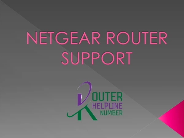 Looking for Netgear router support