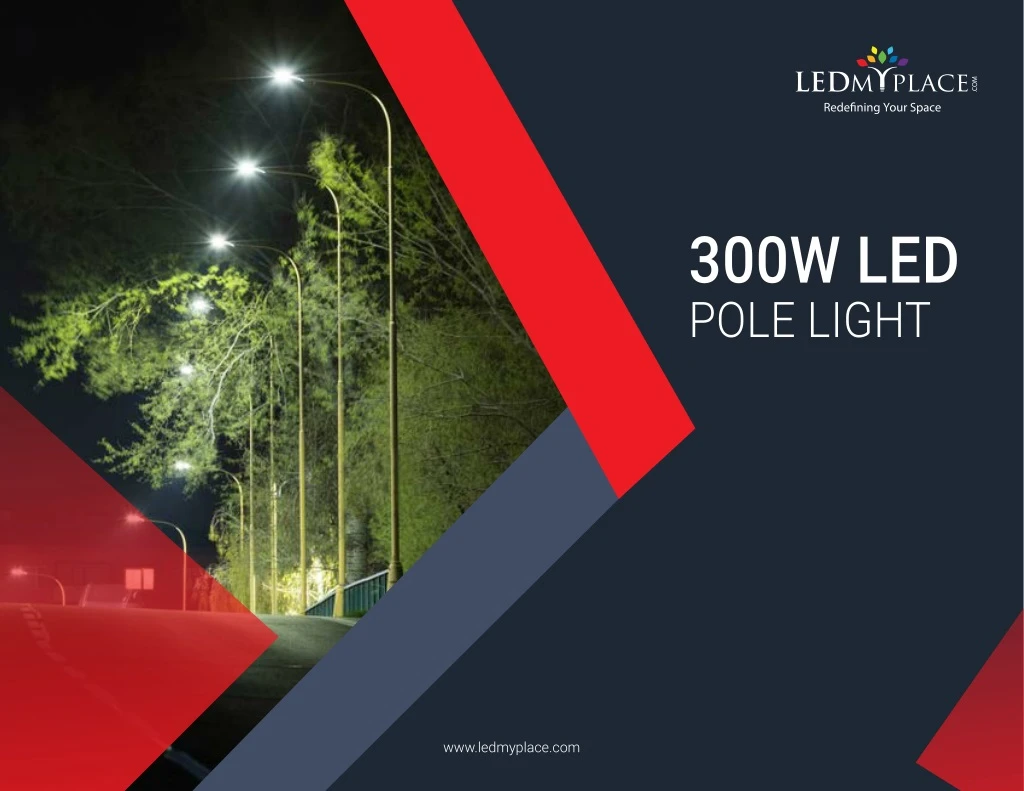 300w led pole light