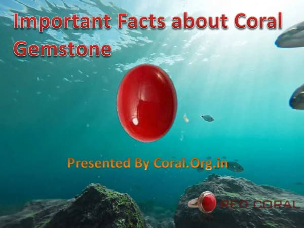 Important Fact about Coral Gemstone