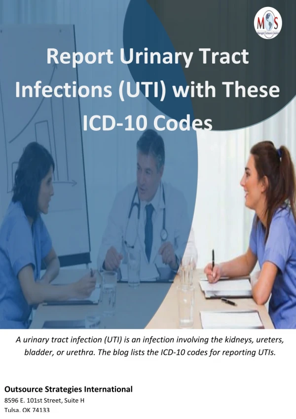 Report Urinary Tract Infections (UTI) with These ICD-10 Codes