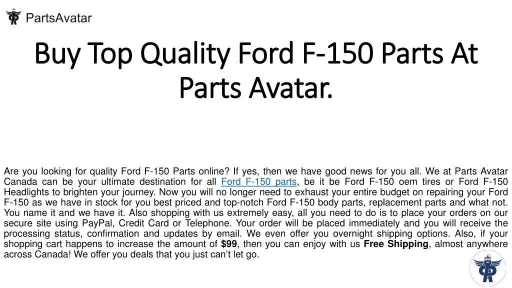buy top quality ford f 150 parts at parts avatar