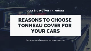 Reasons to Choose Tonneau Cover for Your Car