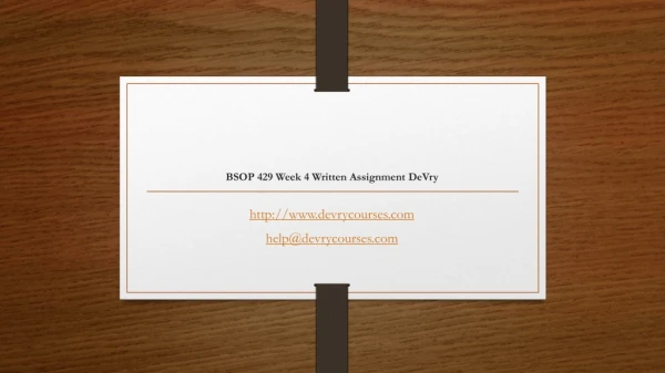 bsop 429 week 4 written assignment devry