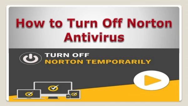 2 Ways to Turn Off Norton Antivirus