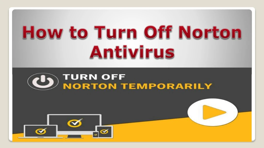how to turn off norton antivirus