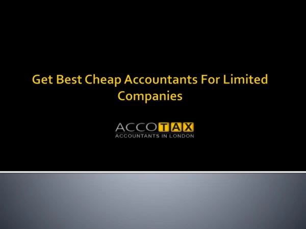 Best Cheap Accountants For Limited Companies In London