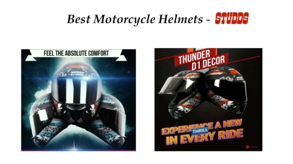 Best Motorcycle Helmets - Studds