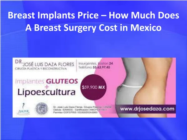 Breast Implants Price – How Much Does A Breast Surgery Cost in Mexico