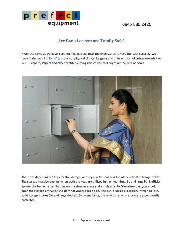 Are Bank Lockers are Totally Safe?