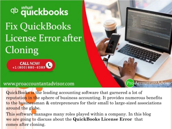 QuickBooks License Error after Clone - How to Solve it?