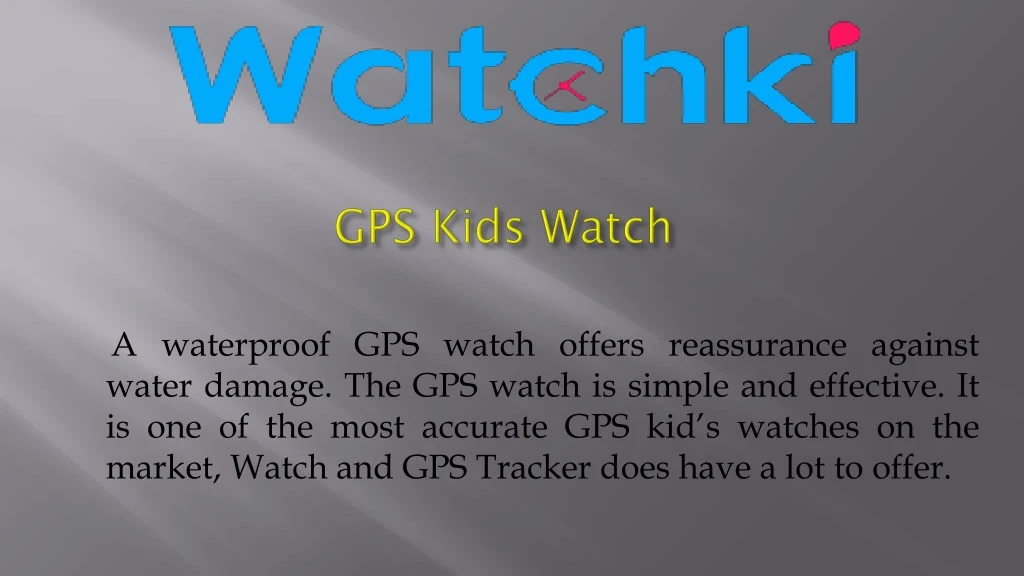 gps kids watch