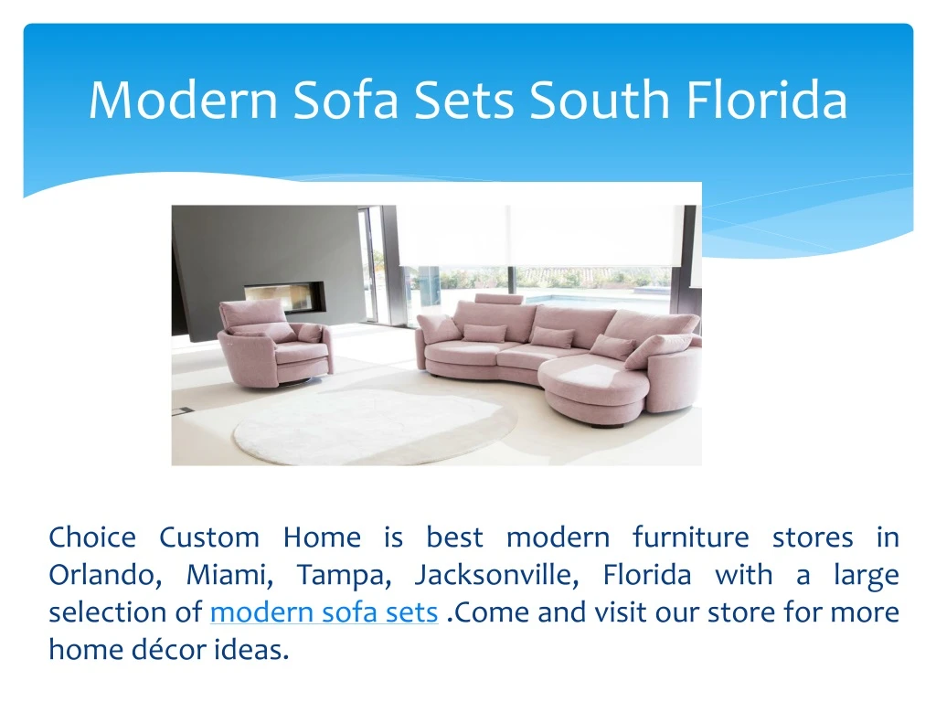 modern sofa sets south florida