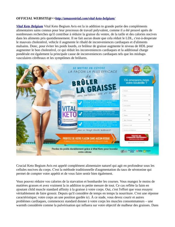 official website@ http amazontrial com vital keto