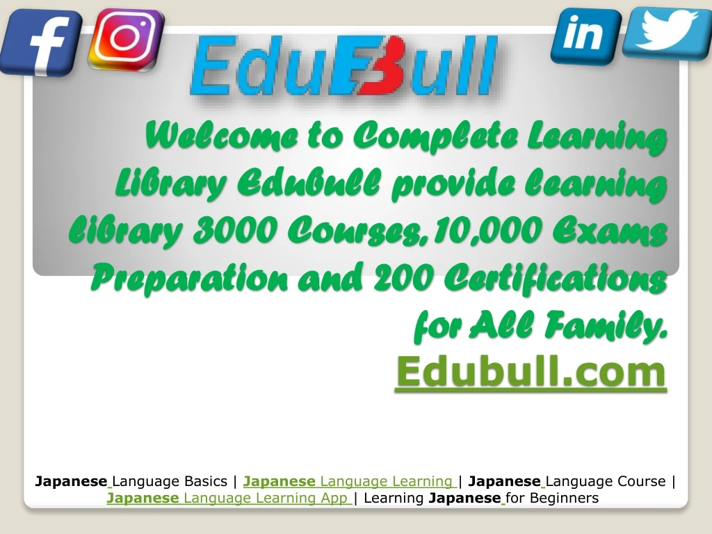 welcome to complete learning library edubull