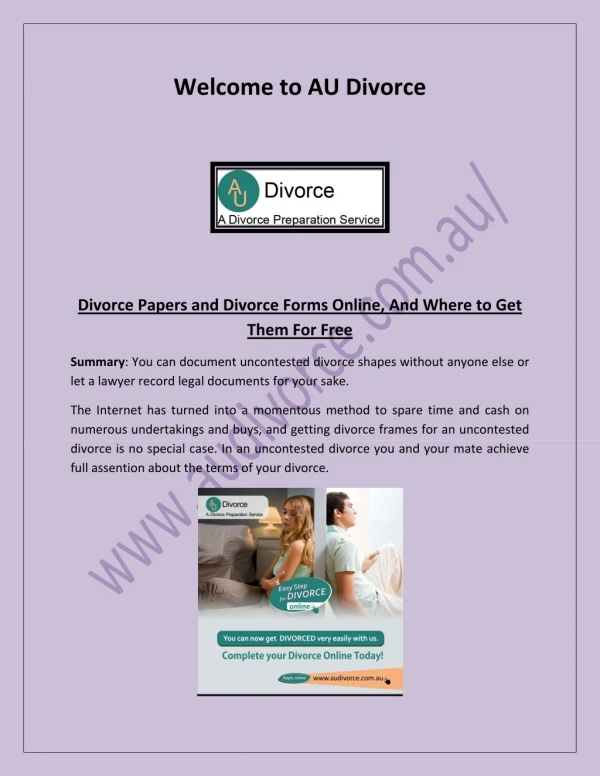 Divorce in Australia, divorce papers, Divorce in Queensland